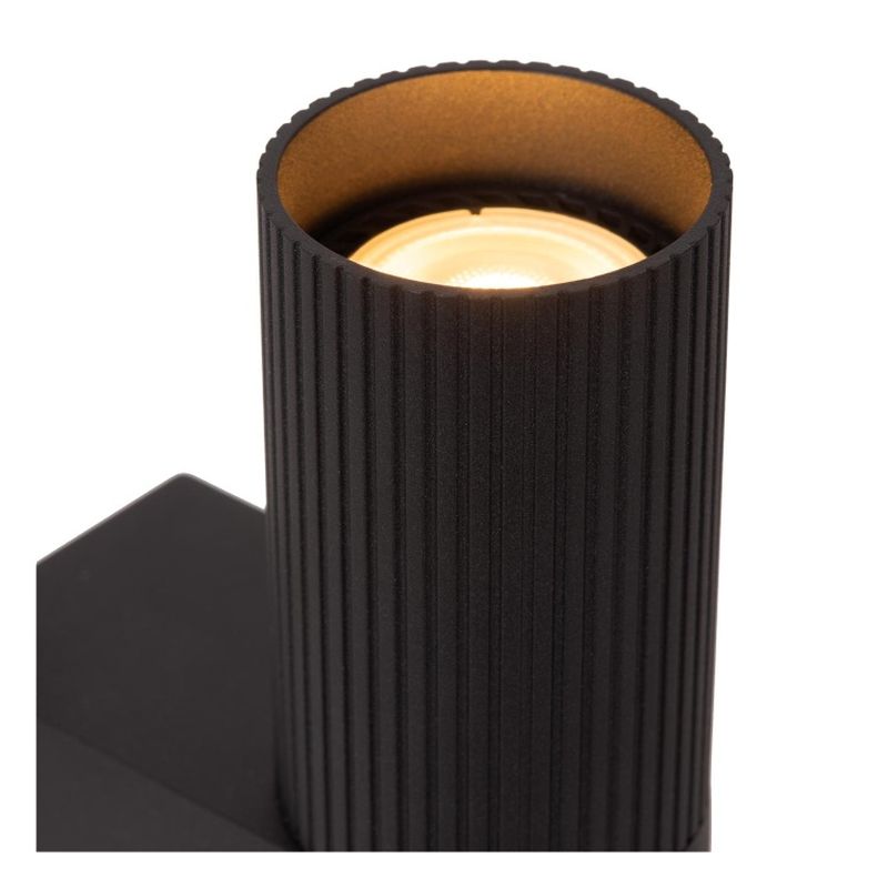 Lucide CLUBS - Nástenné bodové svietidlo / Nástenné svietidlo - 2xGU10 - Čierne